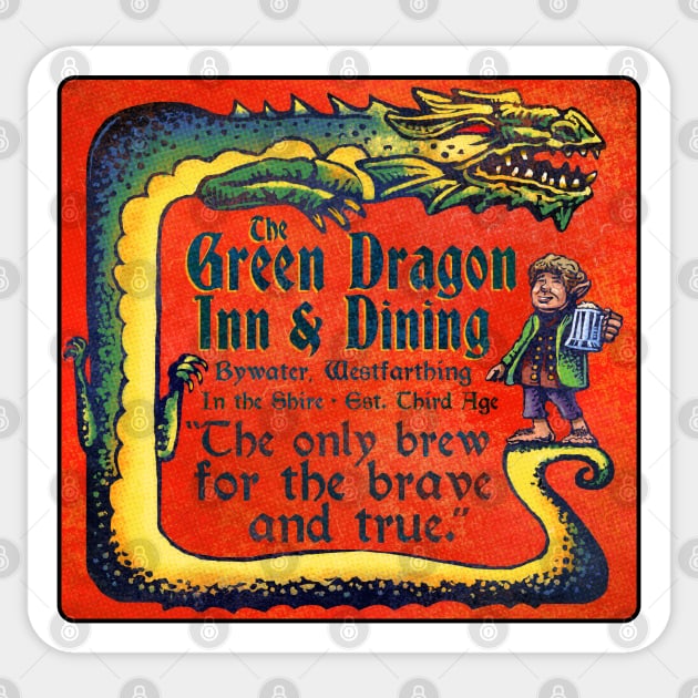 Green Dragon Inn Sticker by ChetArt